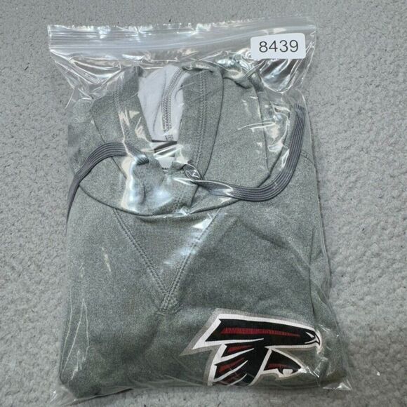 Atlanta Falcons Hoodie Men Medium Gray Nike Super Bowl LI 2017 Sweatshirt NFL - Picture 14 of 14